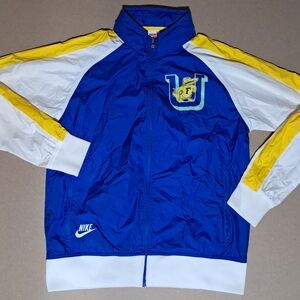Nike Men's Blue and Yellow Lightweight Jacket